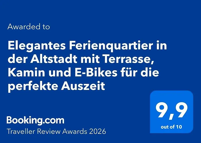 Apartamento Elegantes Ferienquartier In Der Altstadt Mit Terrasse, Kamin Und E-bikes Fuer Perfekte Auszeit *